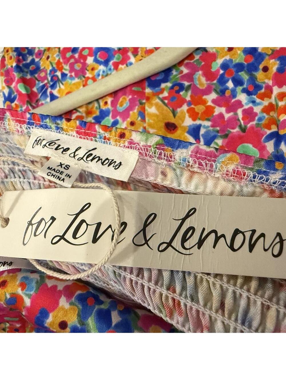 For Love & Lemons Sasha Mini Dress Dizzy Floral NWT - Picture 4 of 8